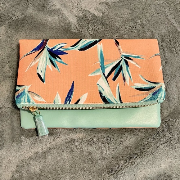 NWOT Rachel Pally Reversible Fold Over Clutch - Picture 1 of 5